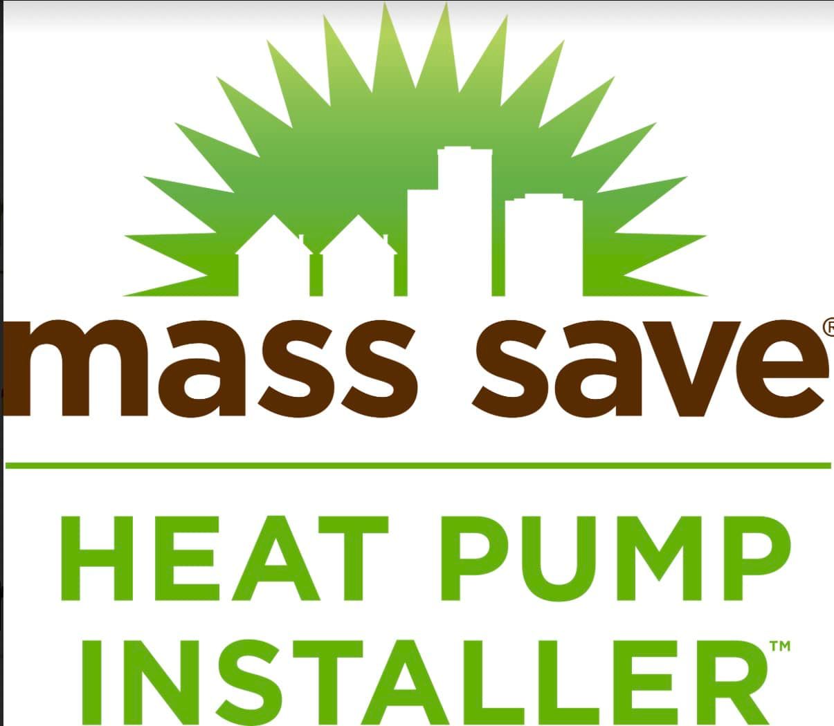 A logo for mass save heat pump installer