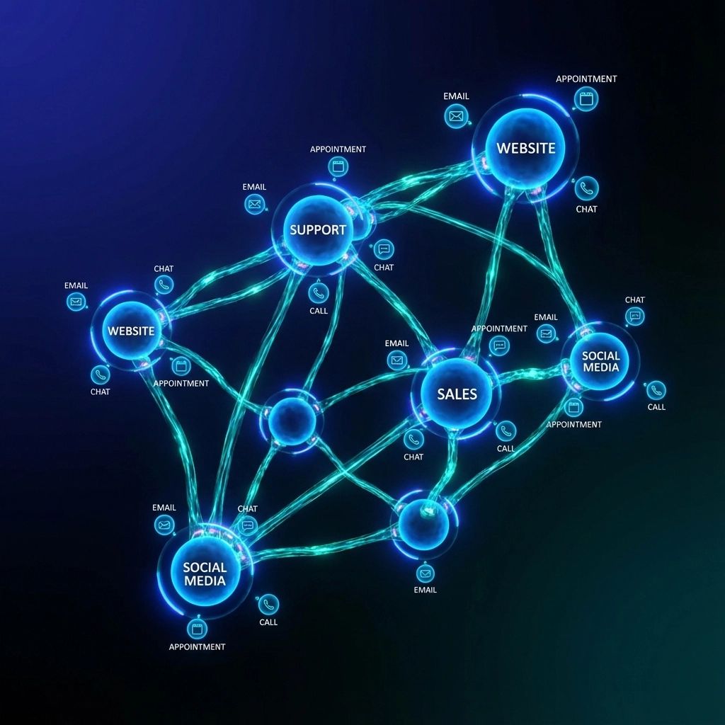 Diagram of interconnected circles labeled