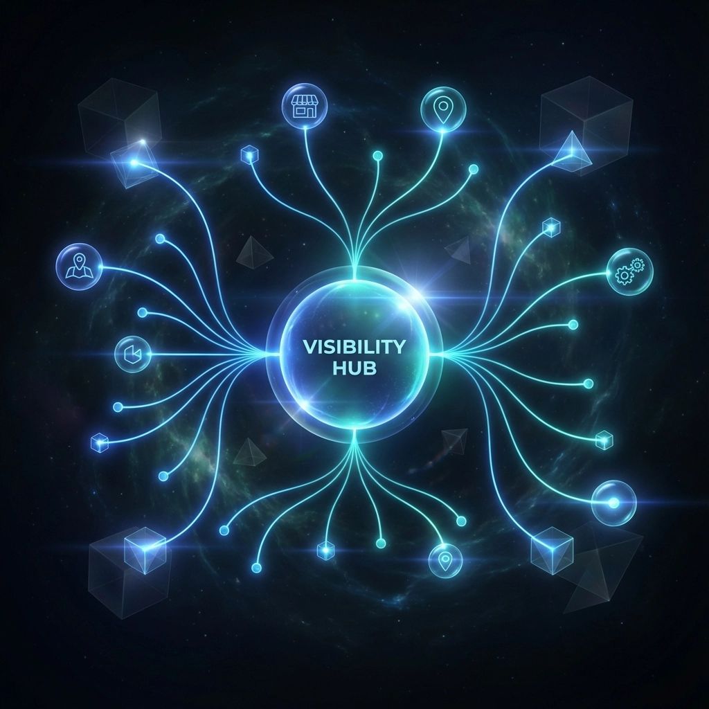 Glowing blue network diagram;