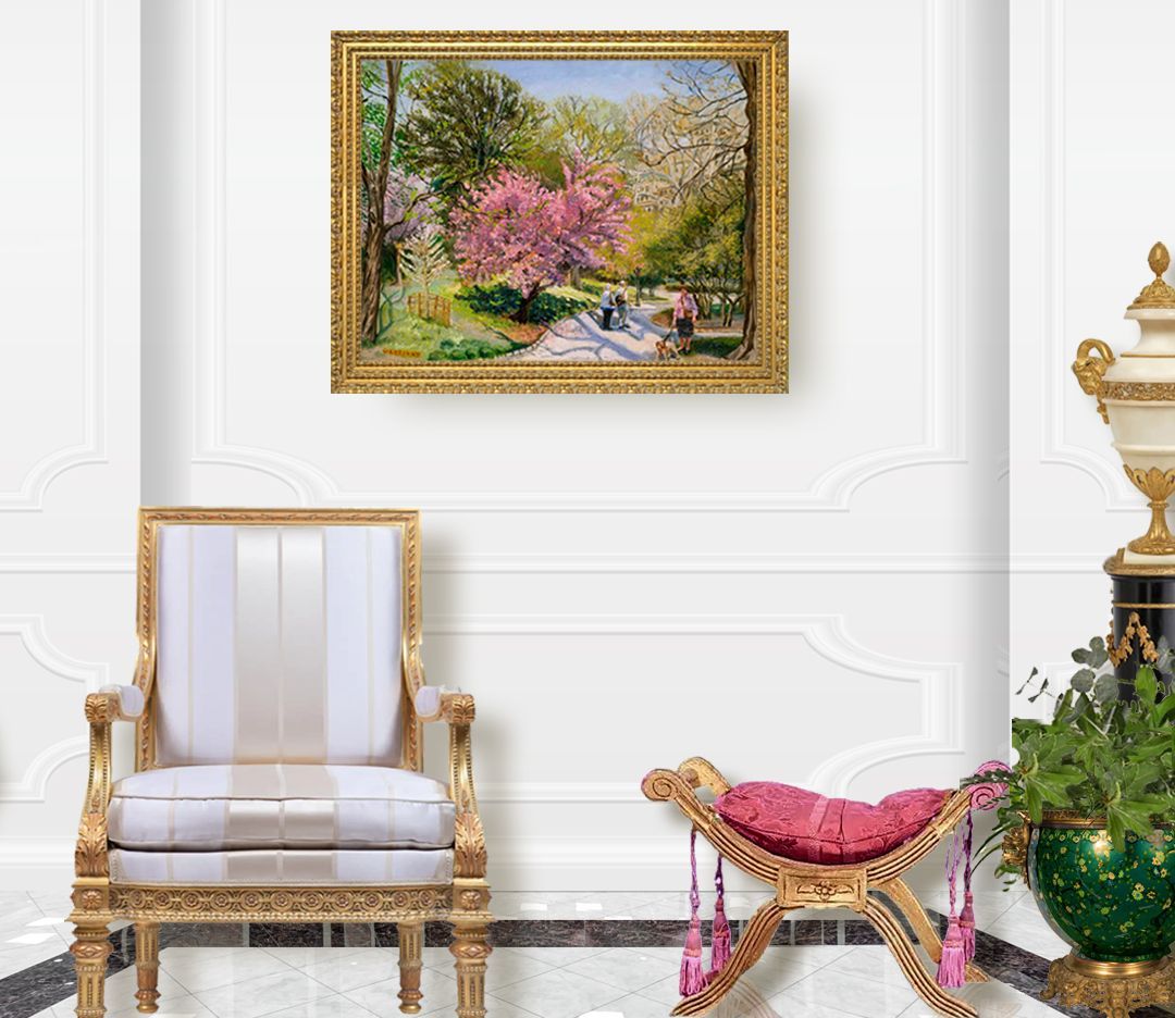 John Varriano, American Artist Oil Painting: Cherry Blossom