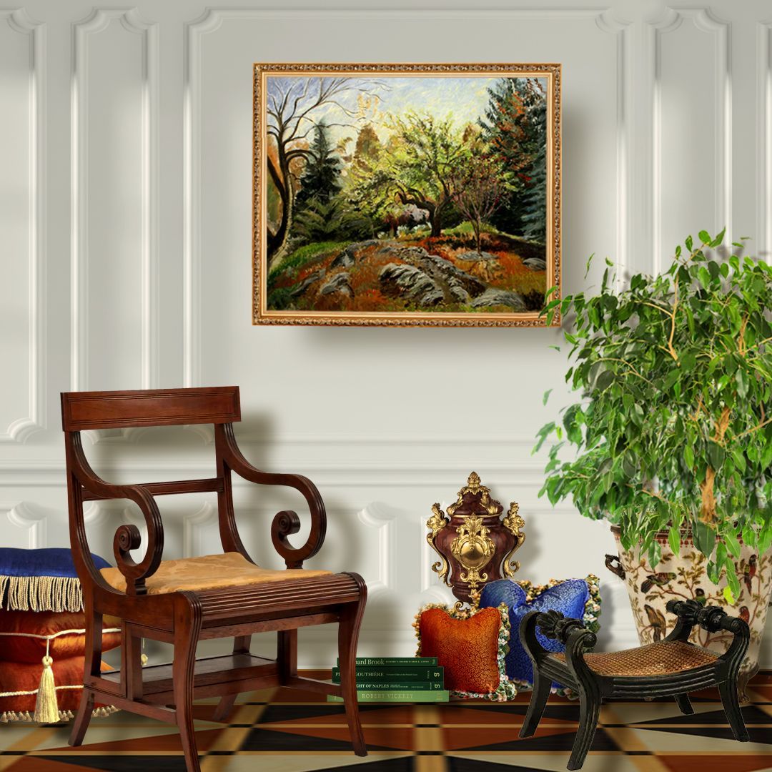 John Varriano Landscape Oil Painting: Apple Blossom