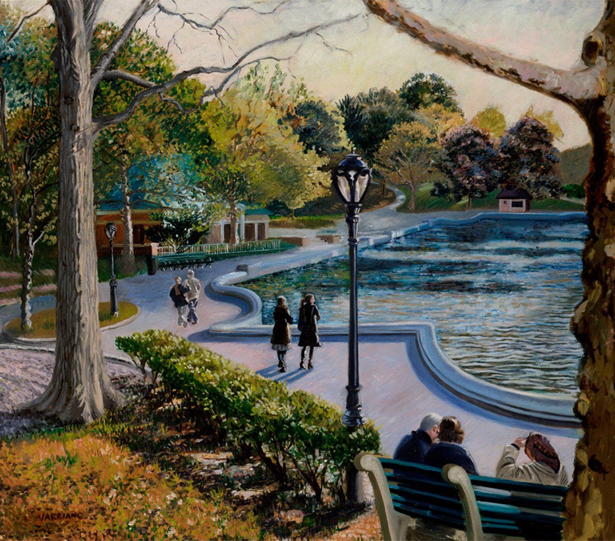 John Varriano, American Artist - Arcadian Twilight - Oil Painting on Canvas