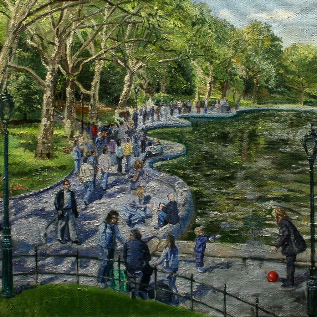 John Varriano Landscape Oil Painting: Blue Twilight