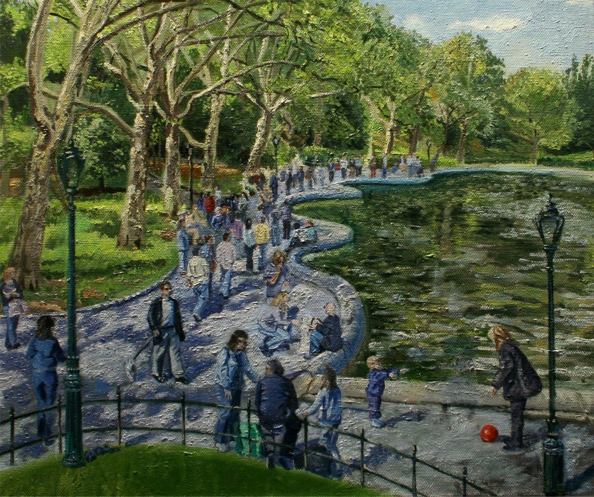 John Varriano, American Artist - Blue Twilight - Oil Painting on Canvas