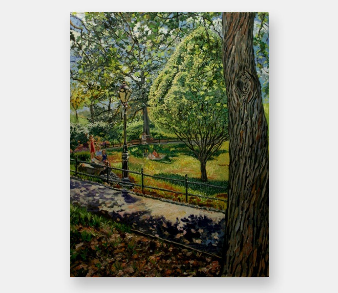 John Varriano, American Artist Oil Painting: Three Girls