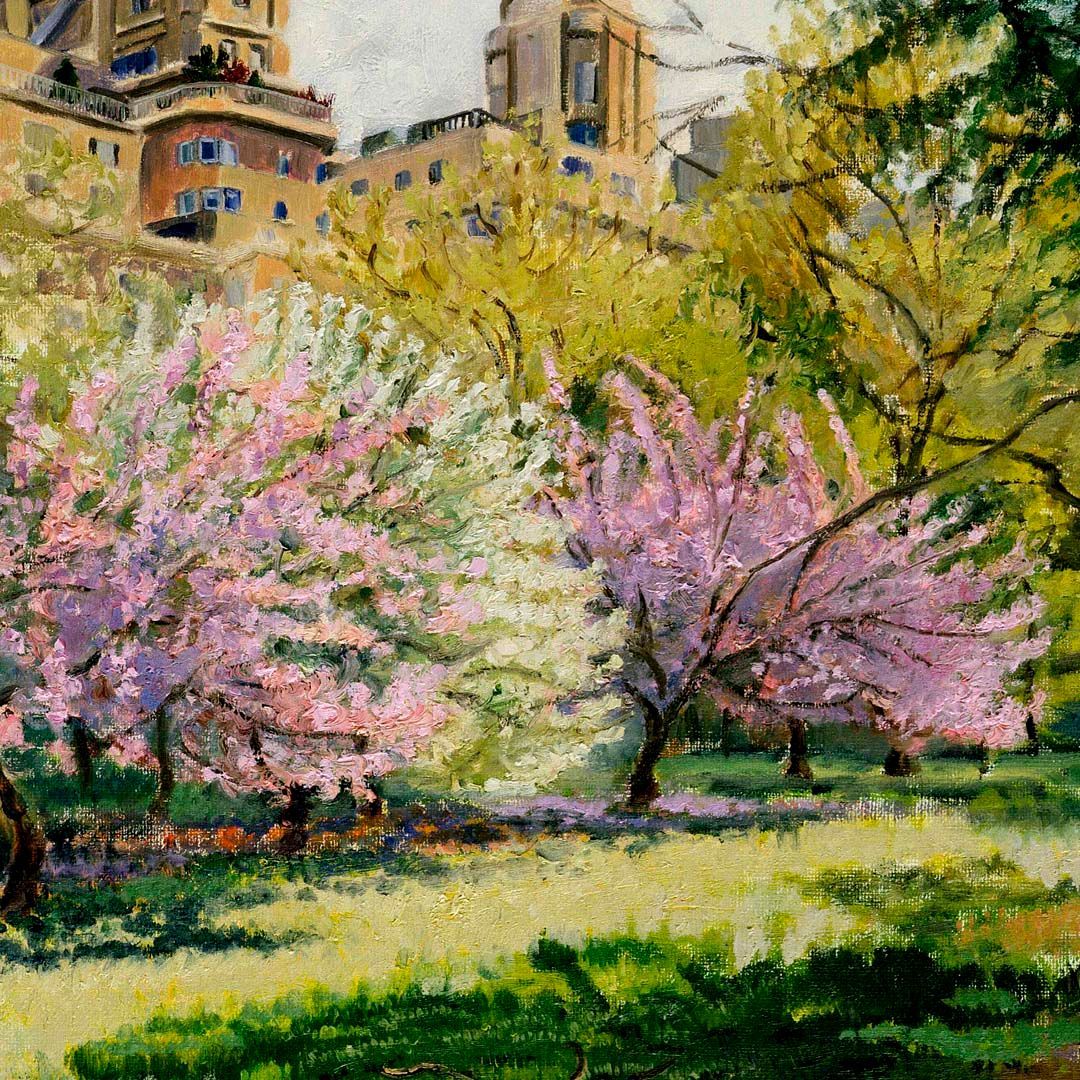John Varriano Landscape Oil Painting: Spring Blossom