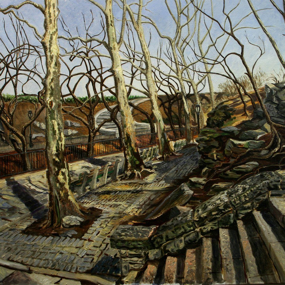 John Varriano Landscape Oil Painting: Winter Park