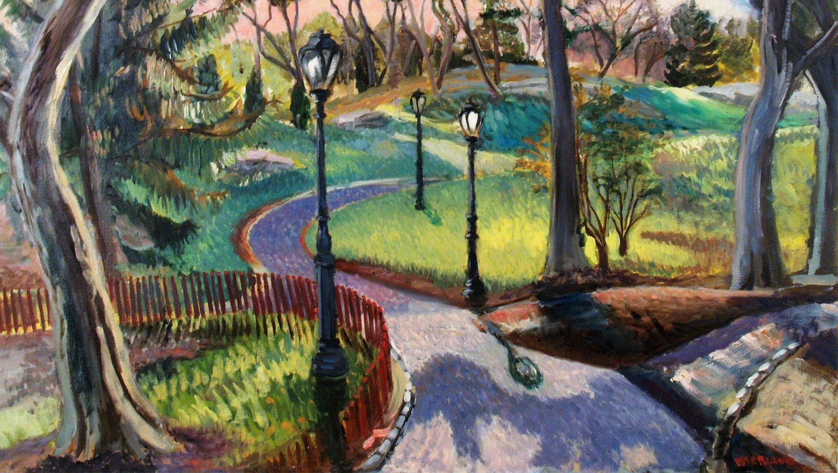 John Varriano, American Artist Landscape Oil Painting: Blue Twilight