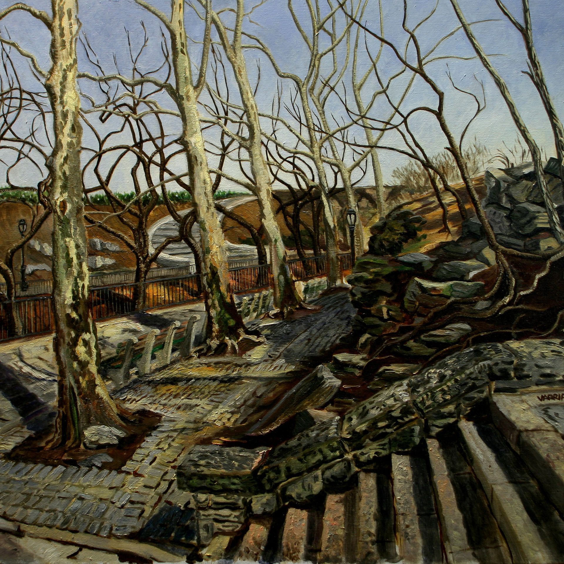 John Varriano Landscape Oil Painting: Winter Park