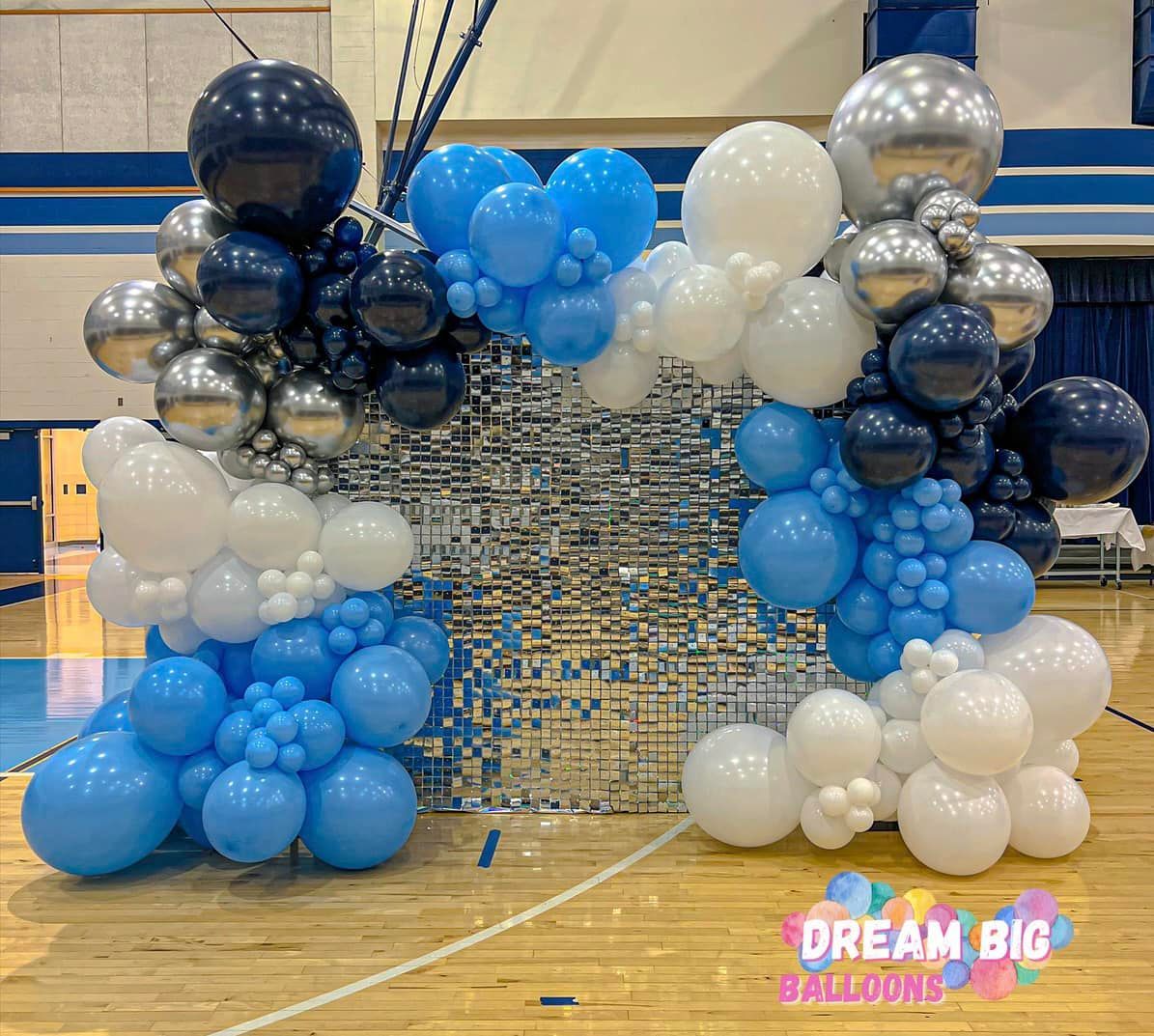 china spring intermediate school uil banquet shimmer wall balloon garland
