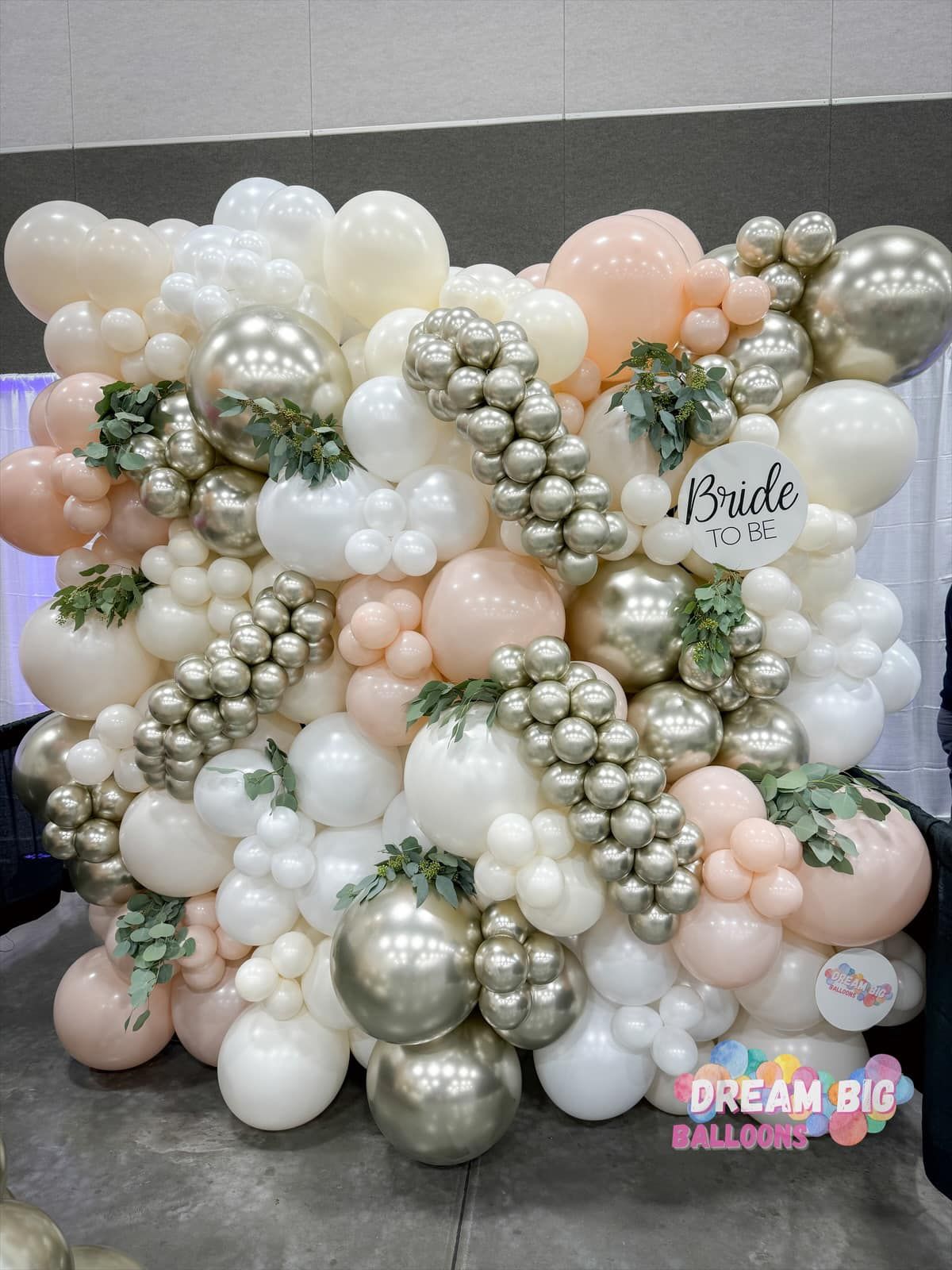 wedding bridal shower balloon wall arch garland waco texas