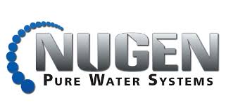 The logo for nugen pure water systems is shown on a white background.