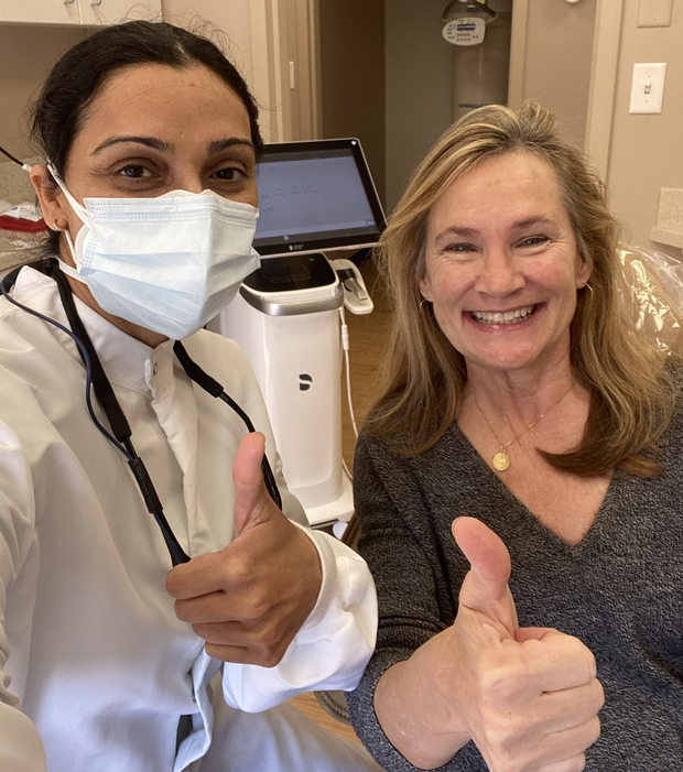 Patient with doctor Harbpinder