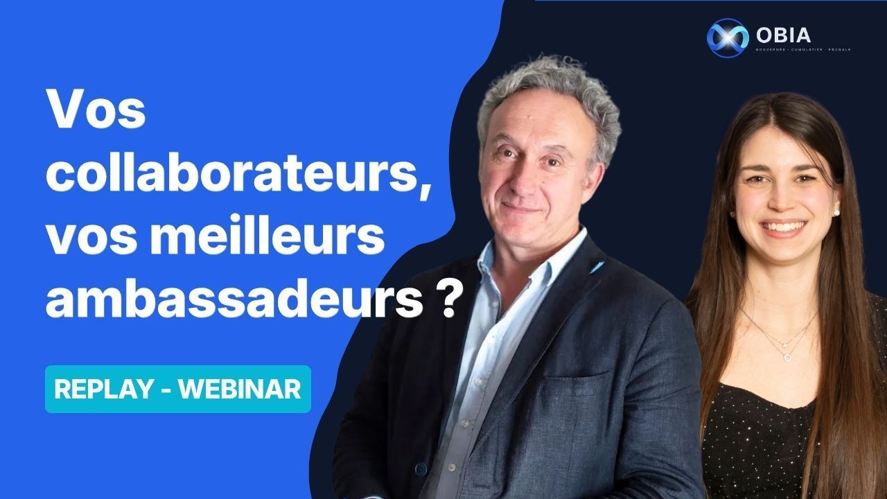 Gilles Dandel et Jessica Fournaise, intervenants du webinar OBIA sur l'employee advocacy
