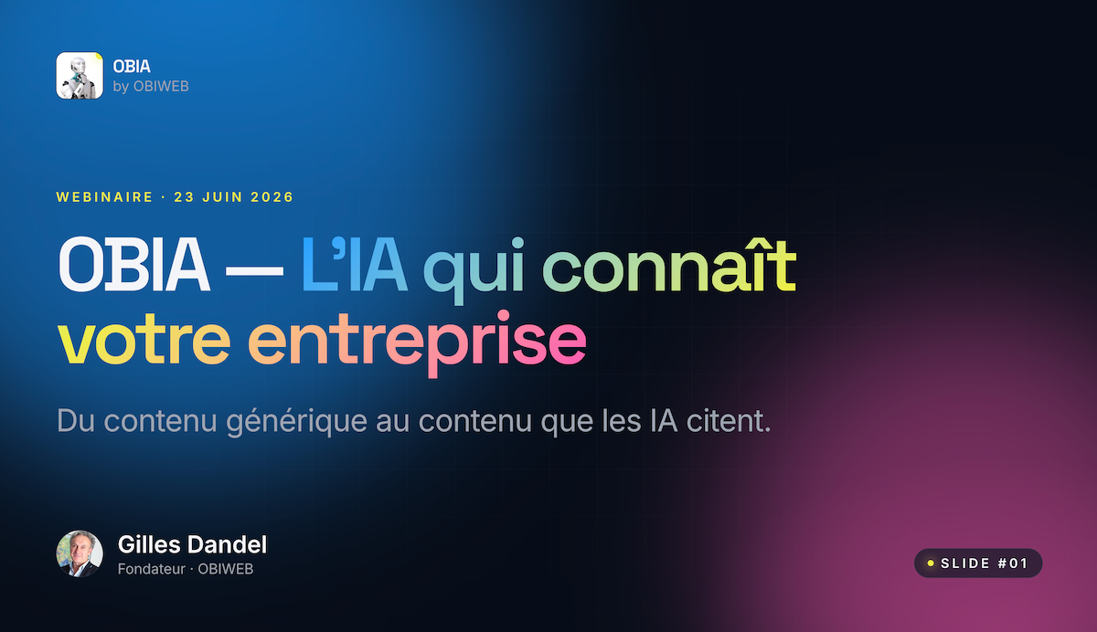 Présentation savoir ce que l'IA dit de votre entreprise