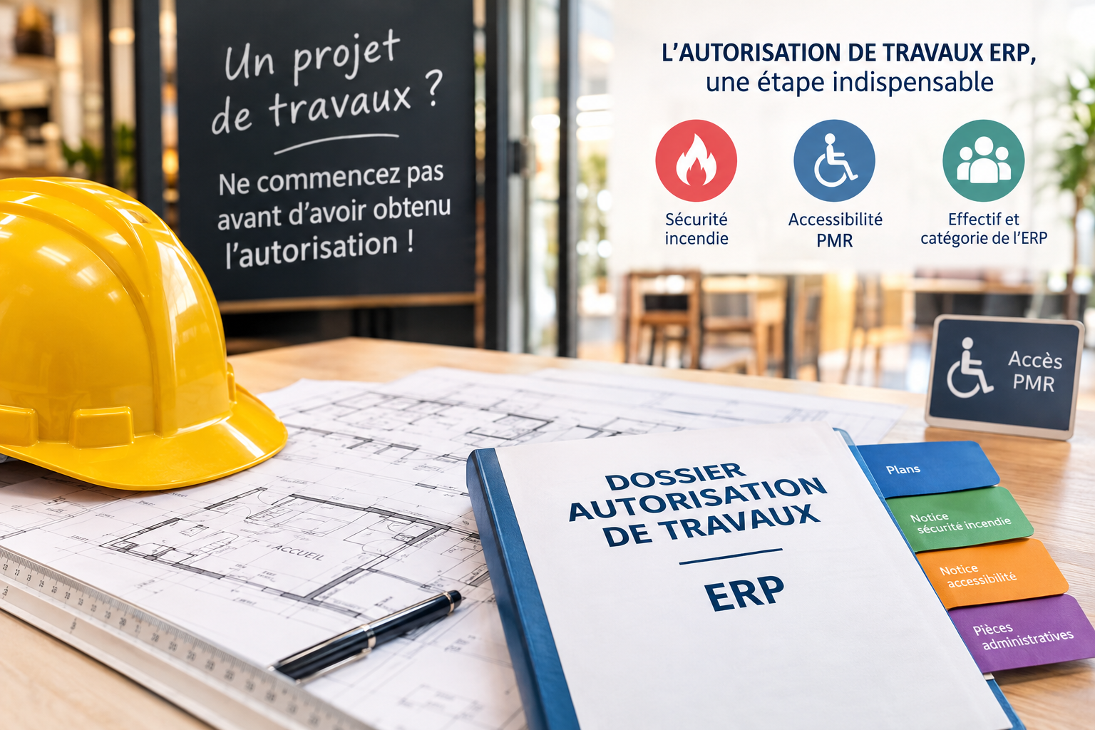 Travaux dans un établissement ERP nécessitant une autorisation de travaux avant le début du chantier