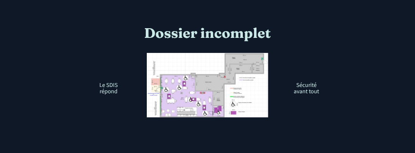 Illustration autorisation de travaux ERP : dossier incomplet et avis du SDIS pour un restaurant