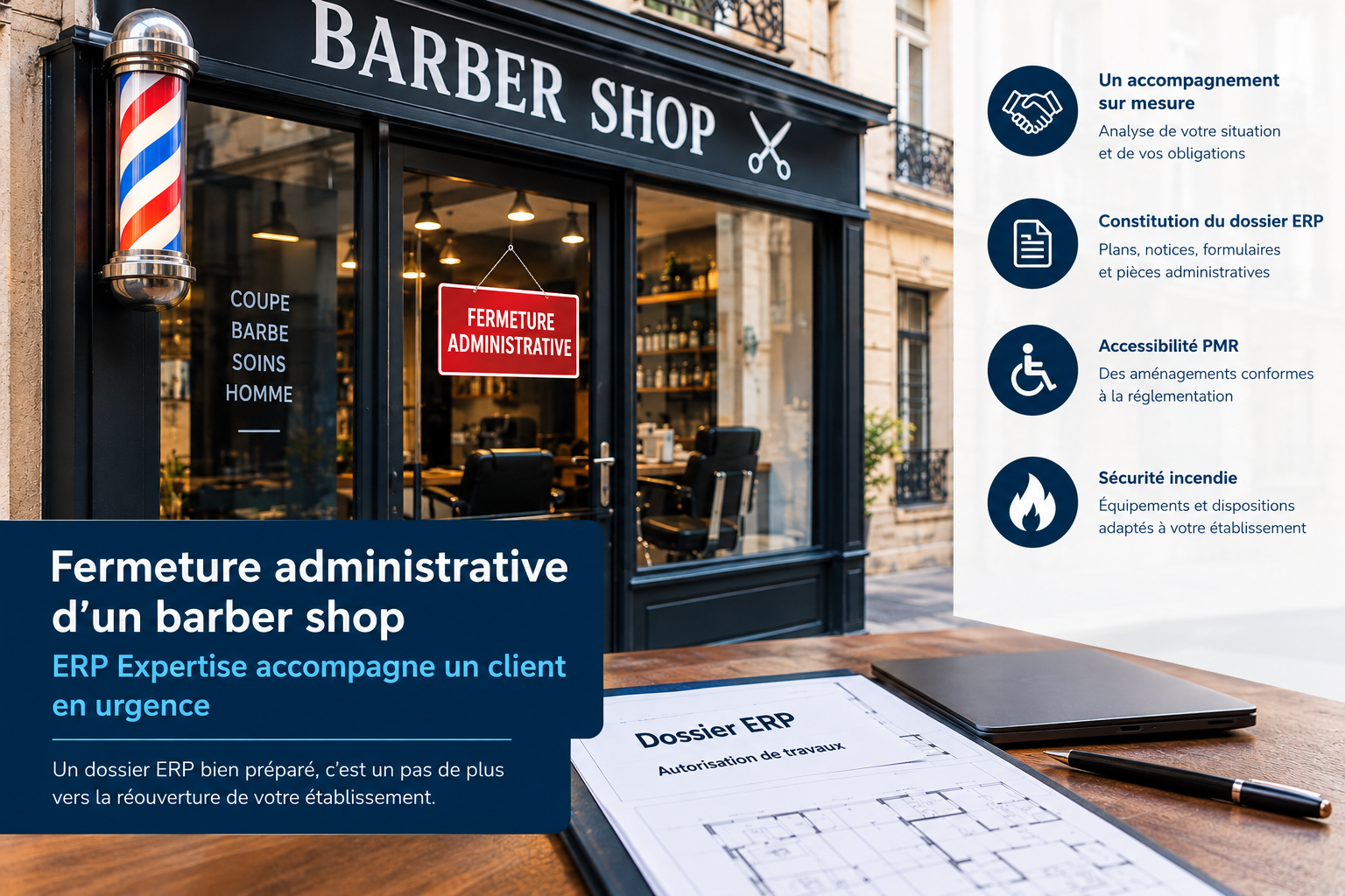 Fermeture administrative d’un barber shop en région parisienne