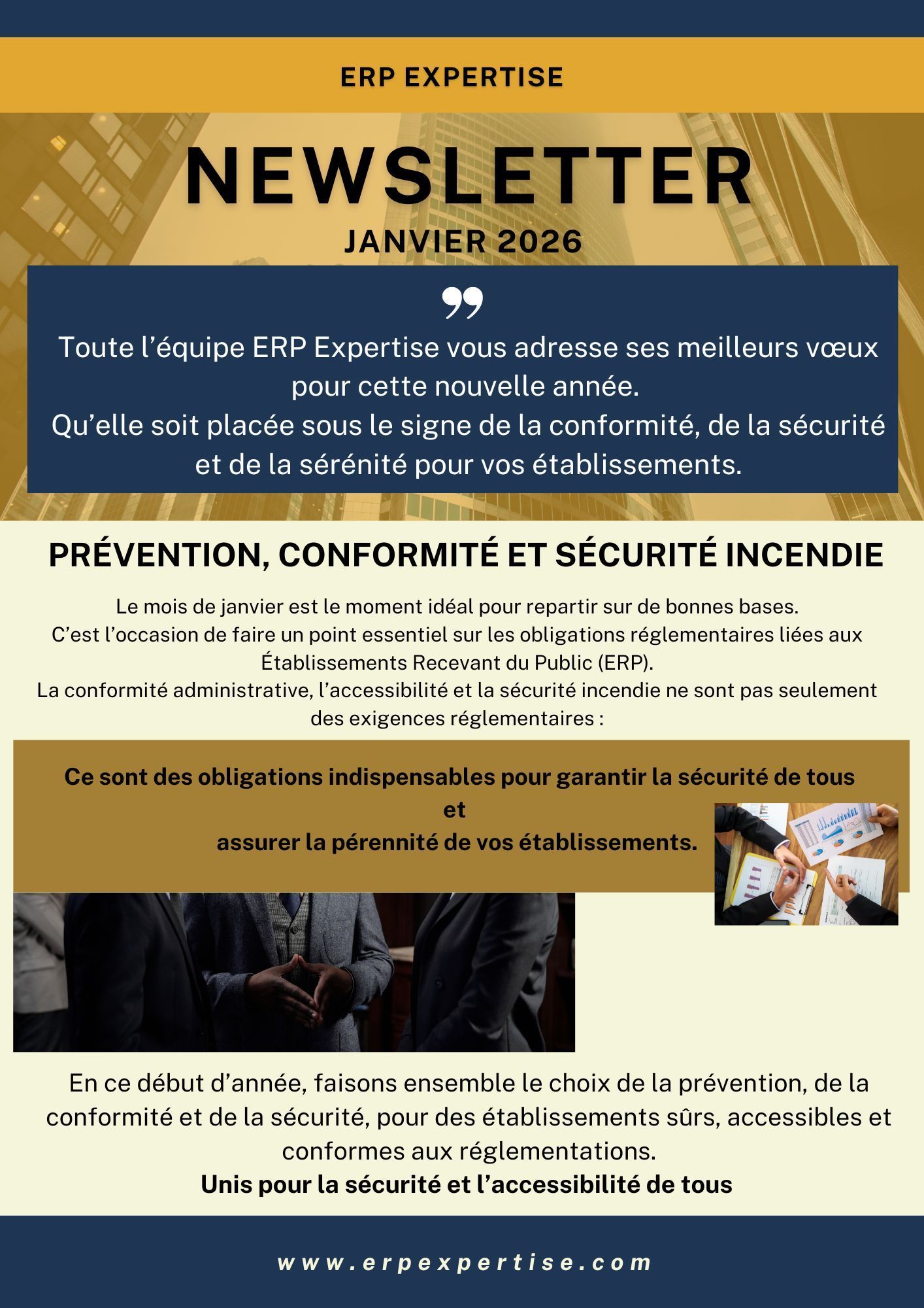 Bulletin d'information sur la prévention des incendies et la sécurité, janvier 2026.