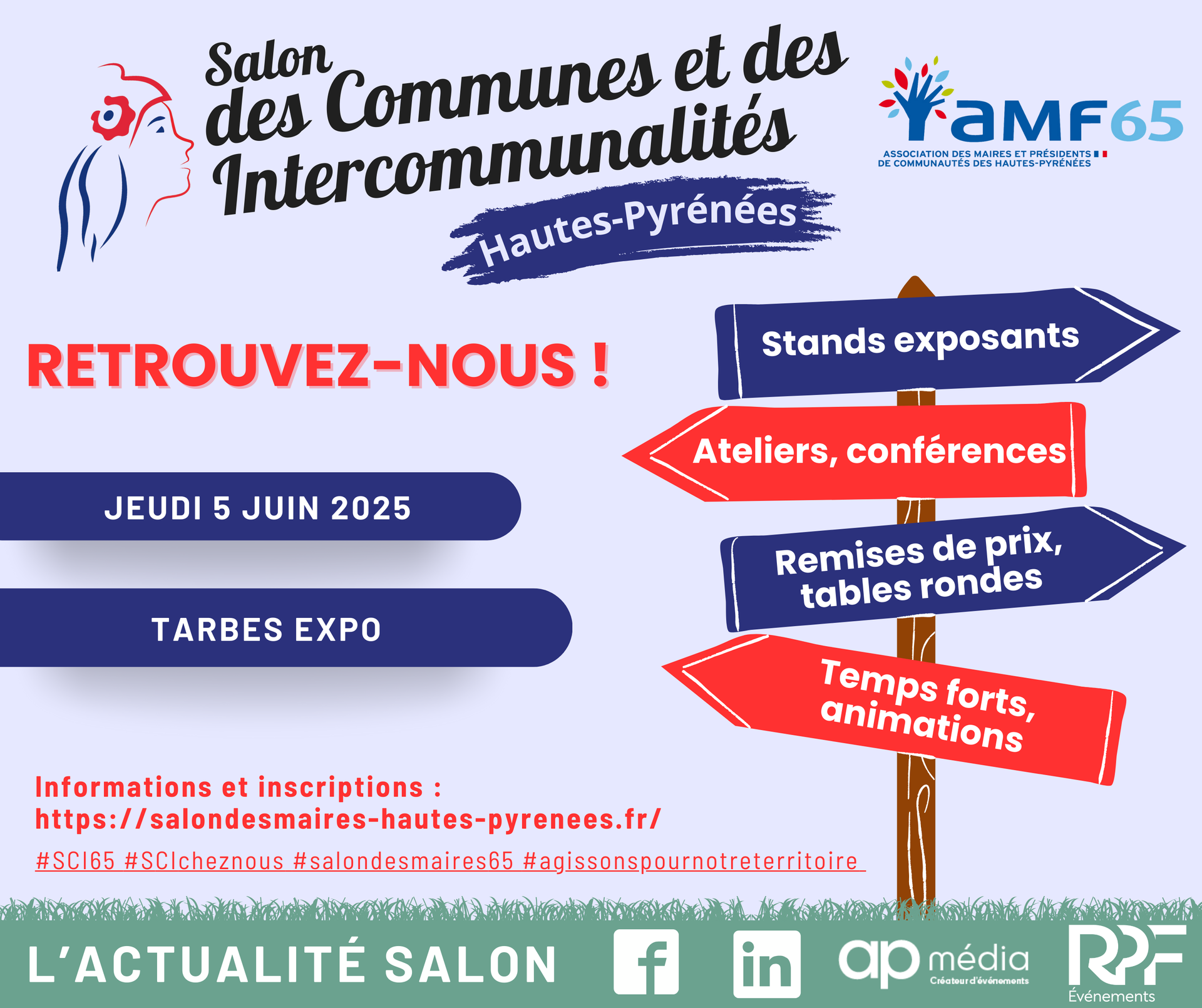 Salon des Communes et des Intercommunalités in Hautes-Pyrénées, France, June 5, 2025, at Tarbes Expo.