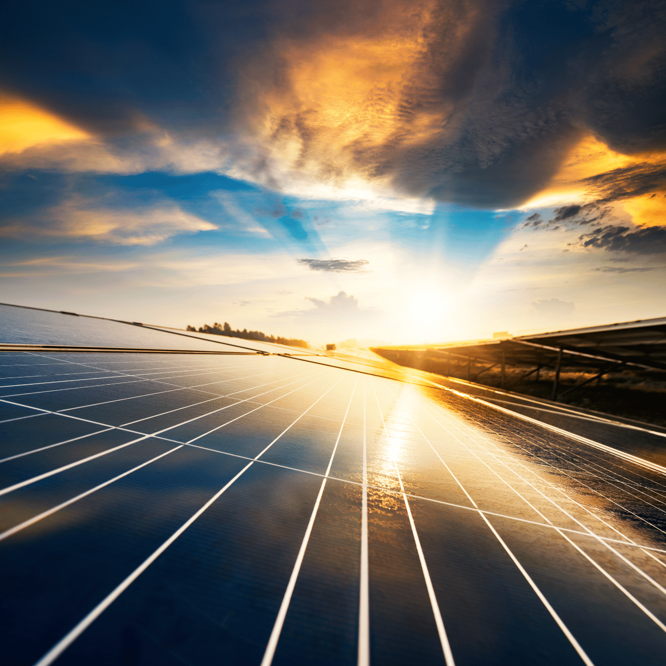 Solar Panels in sunlight