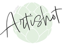 Het logo van Artishot Studio: het schrijflettertype 