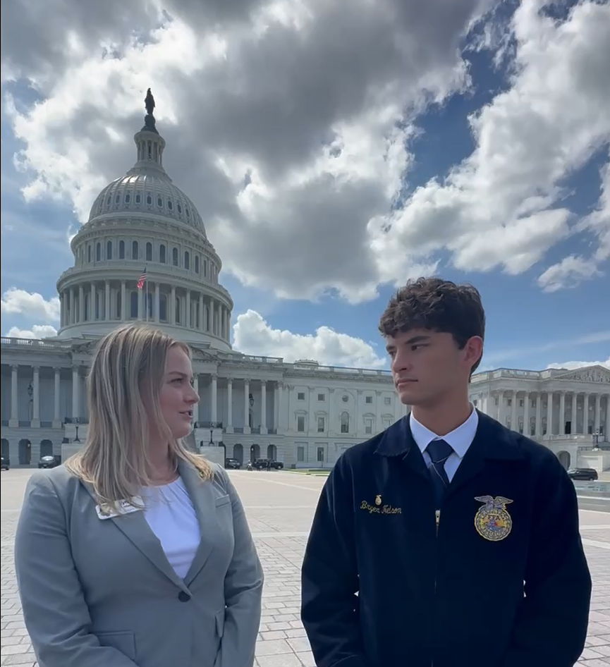 Lyndi and FFA Officer