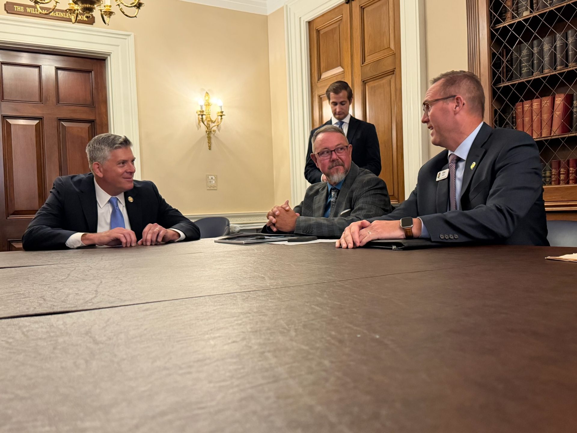 Rep. Darin LaHood, Cliff Lane, and Mike Shane