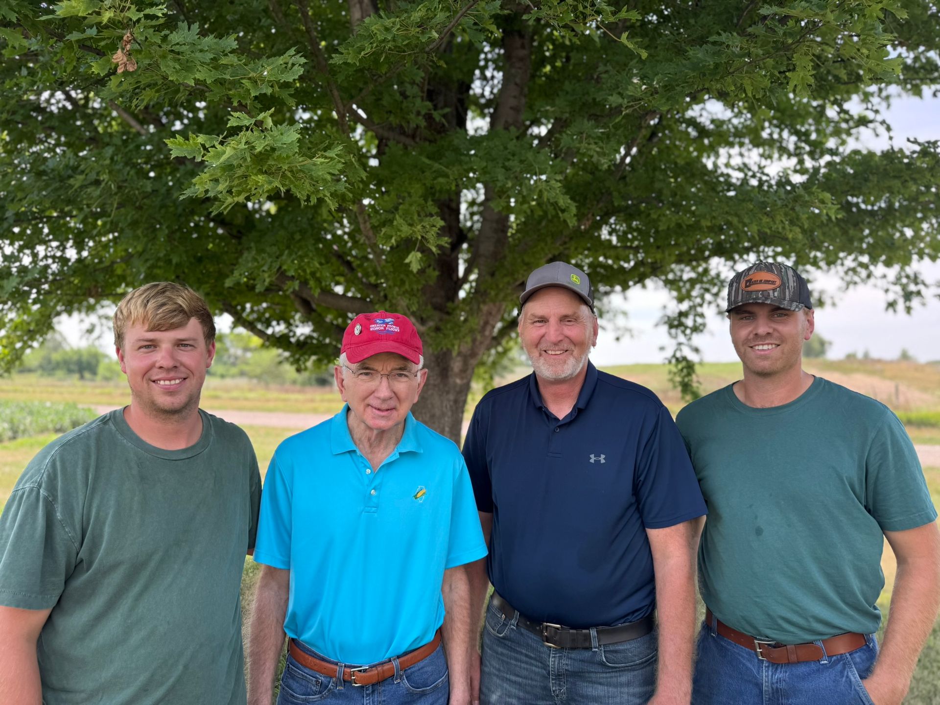 Ted, his brother and nephews