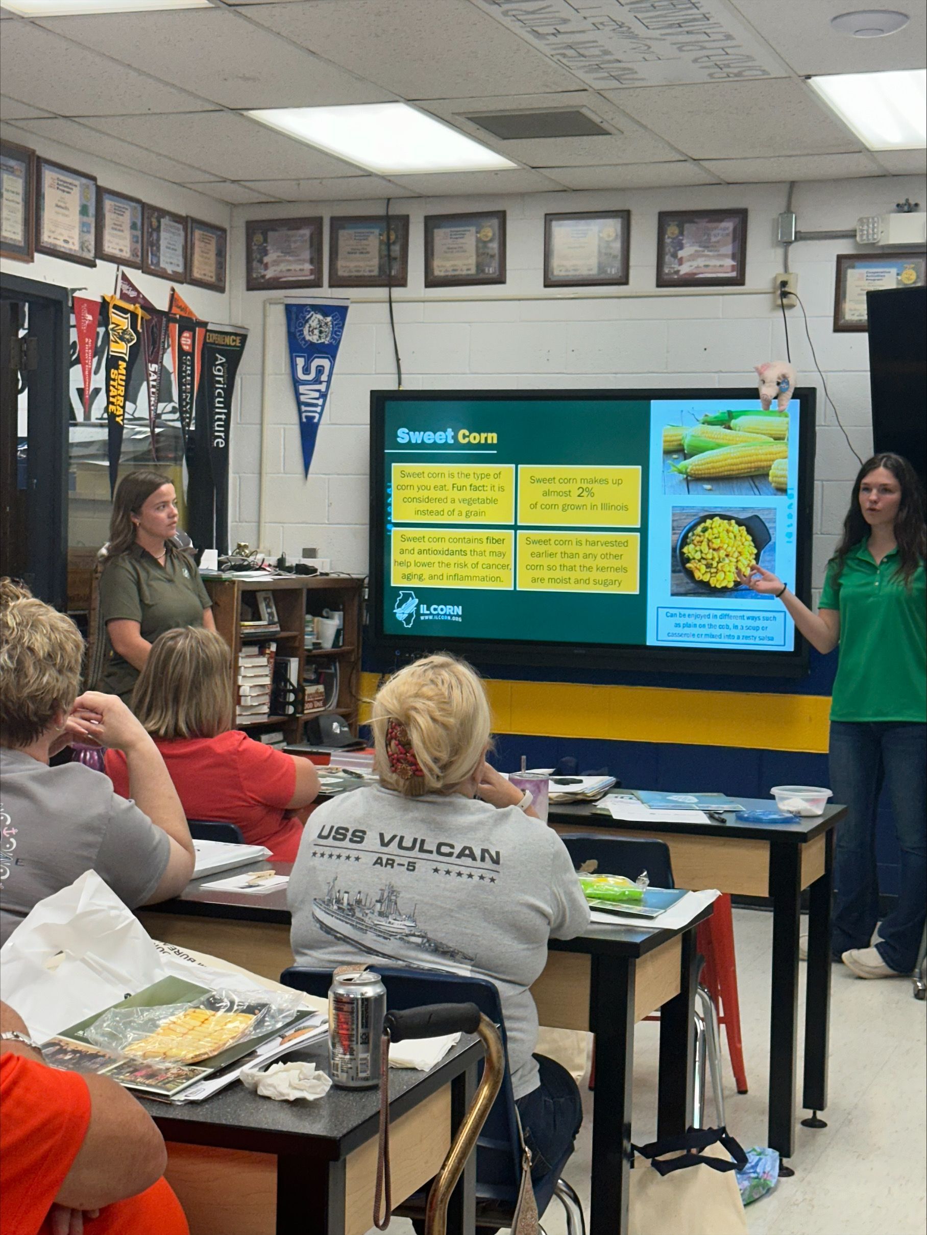 Jennie and Lydia presenting