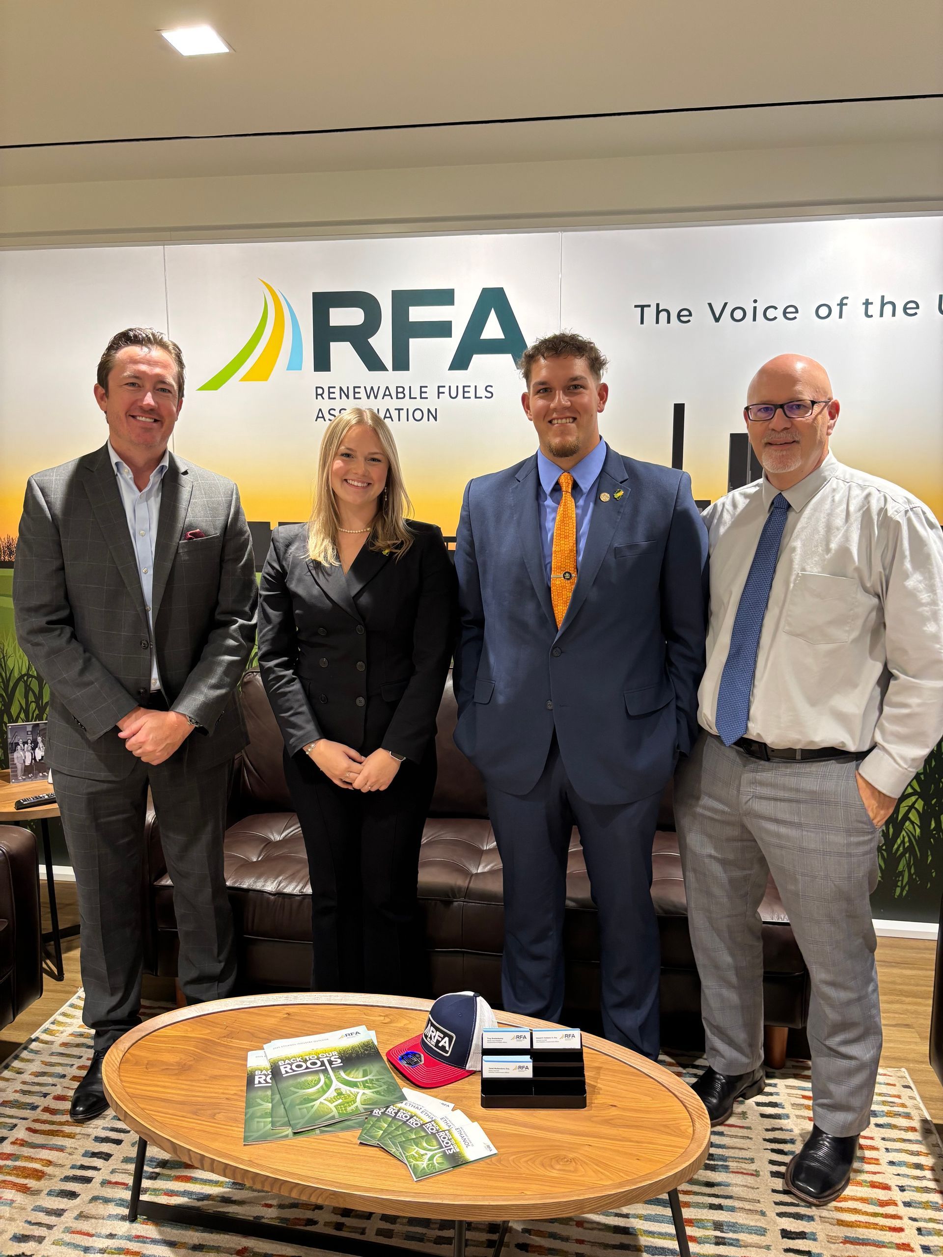 RFA Policy Council Director, Jared Mullendore, Lyndi Allen, Justin Moore, and RFA Senior Vice President, Troy Brendenkamp