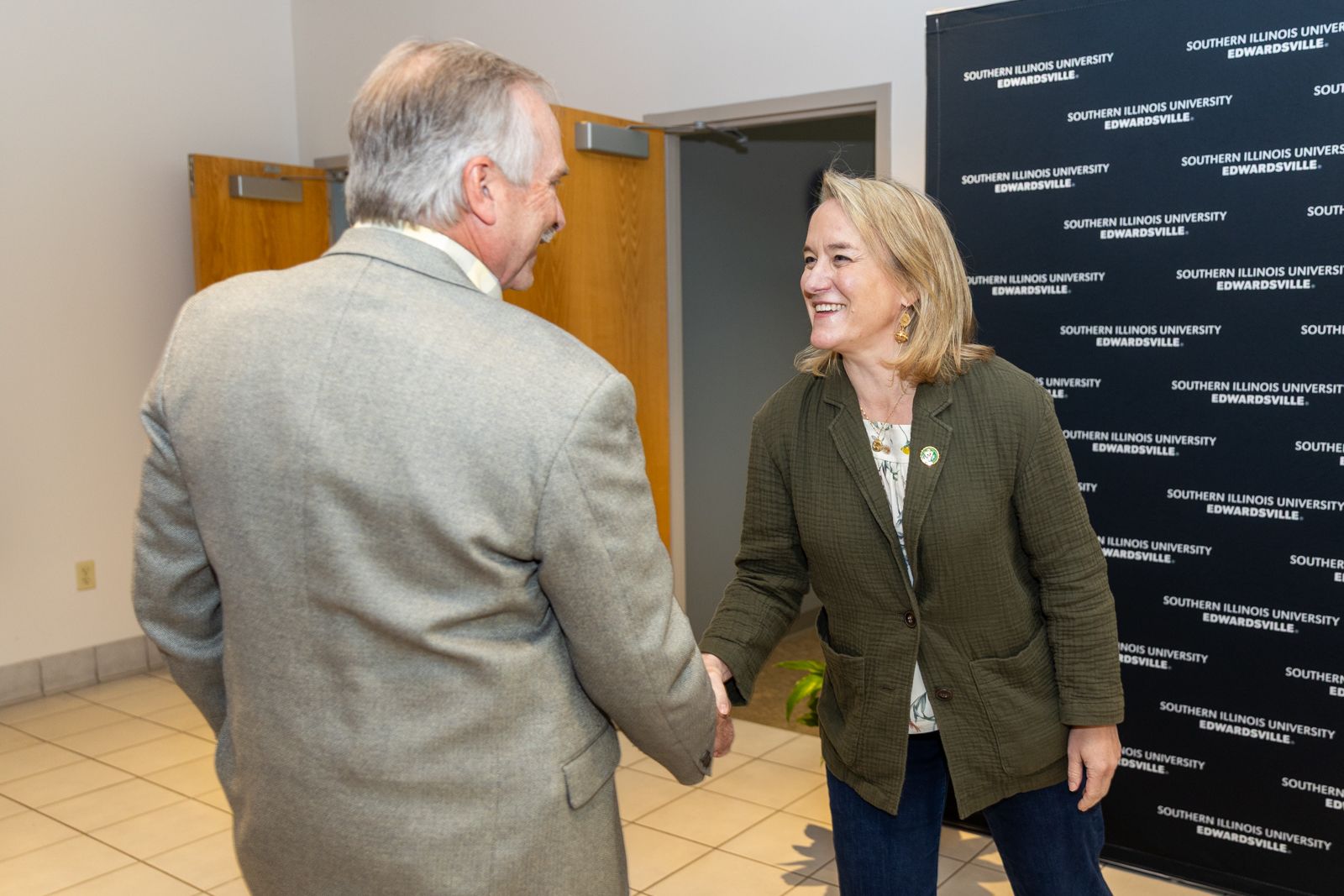 Rep. Nikki Budzinski and Rod Weinzierl