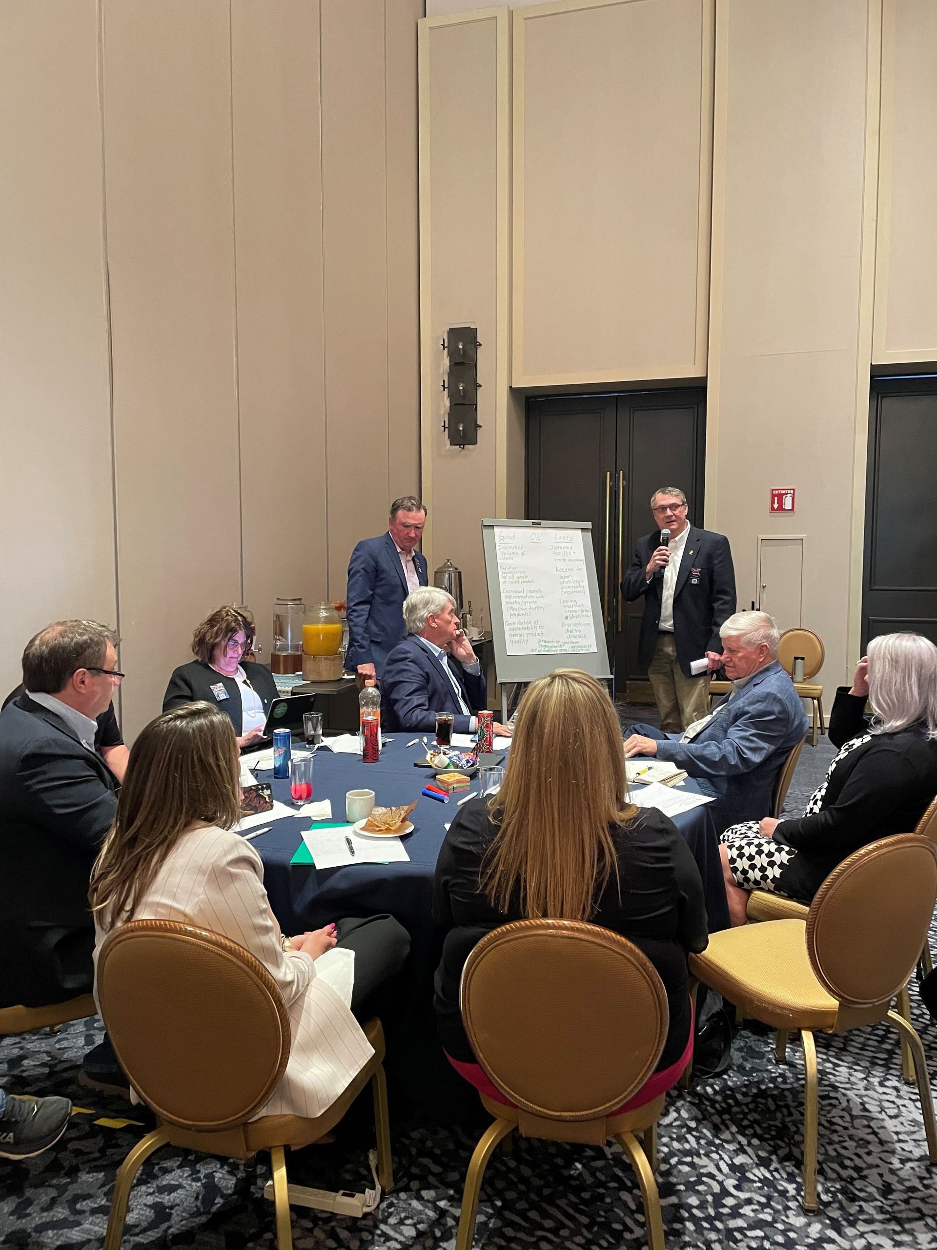 Matt Raben speaking at strategic meeting