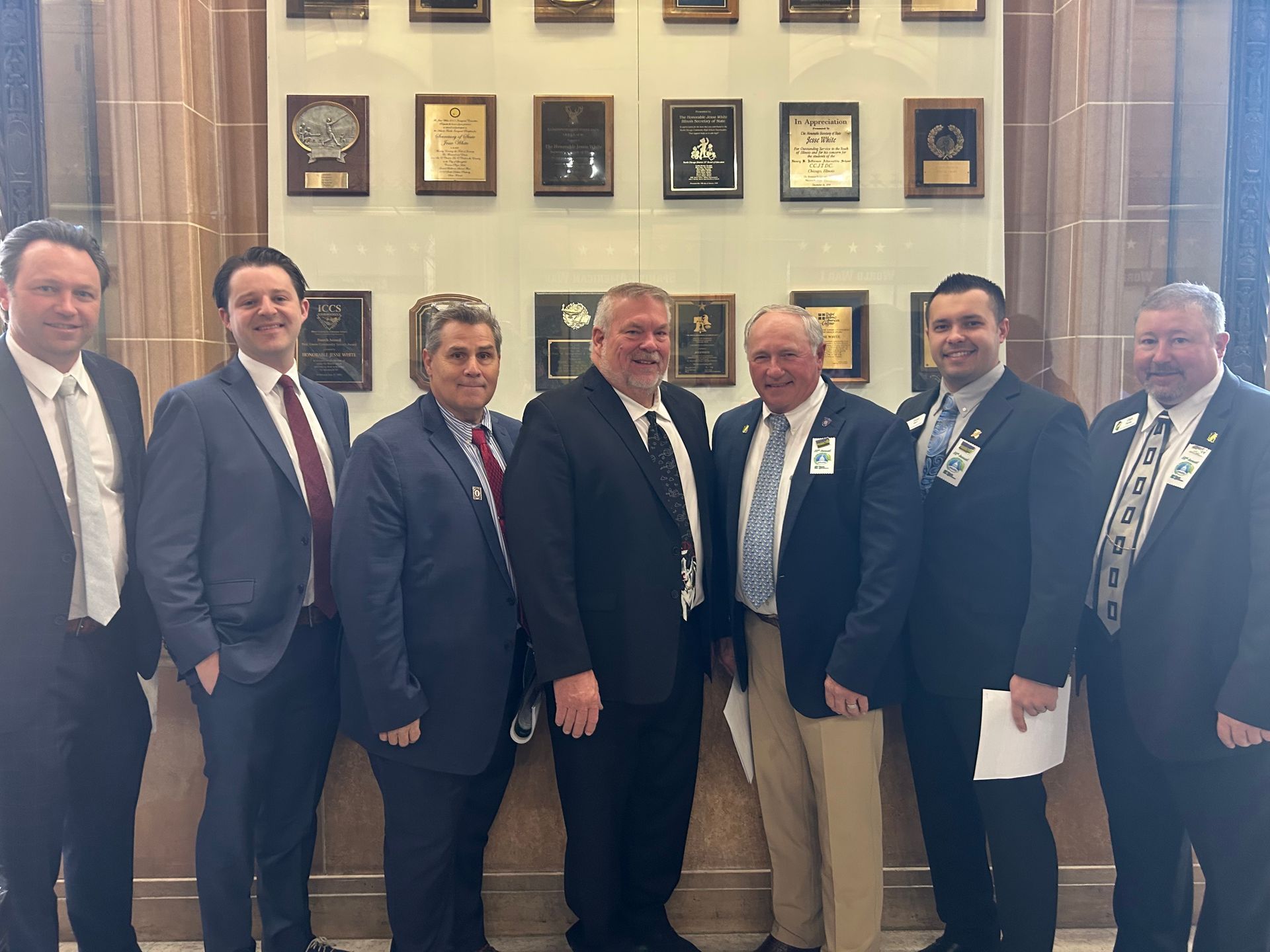 Jon Hurst, Tim Thompson, Rep. Charlie Meier, Marty Marr, and Evan Marr