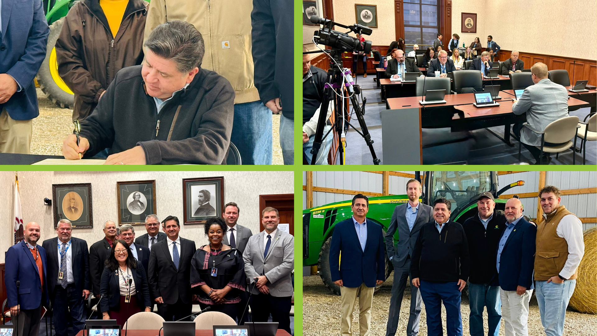 House Ag Chair Sonya Harper, Director of Ag Jerry Costello, Collin Watters, Justin Moore, Shane Gray
