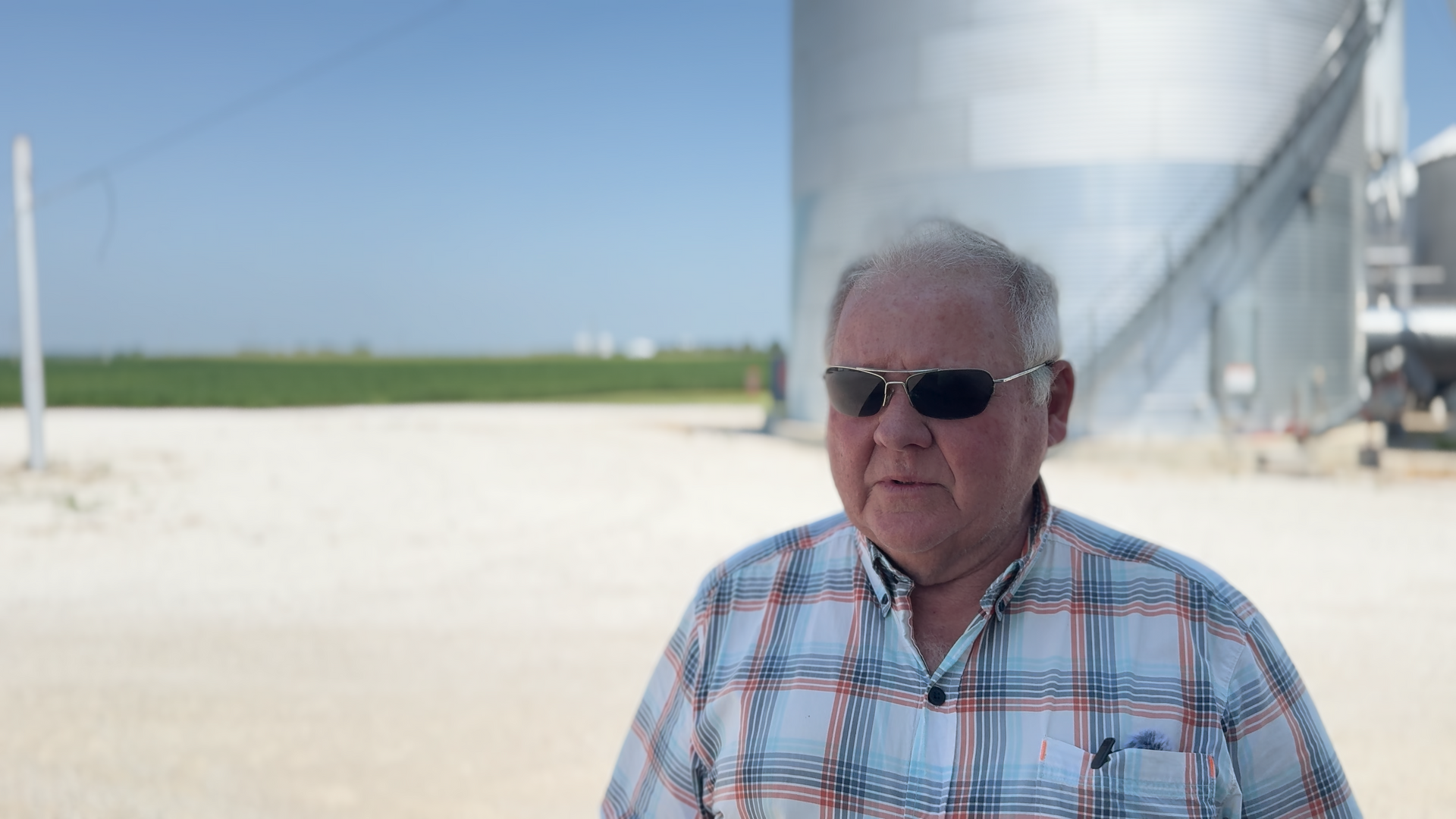 Ron Miller on his farm