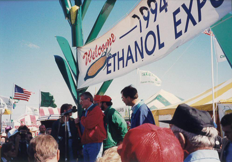 1994 Ethanol Expo IL Corn banner and stage