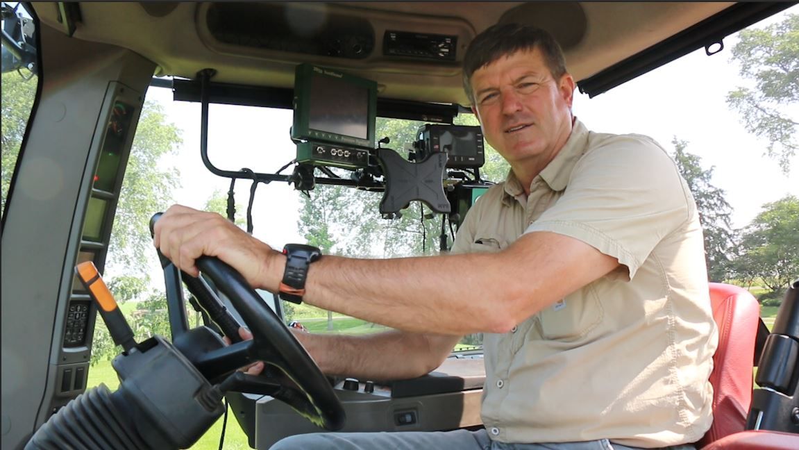 Bill Leigh in Tractor