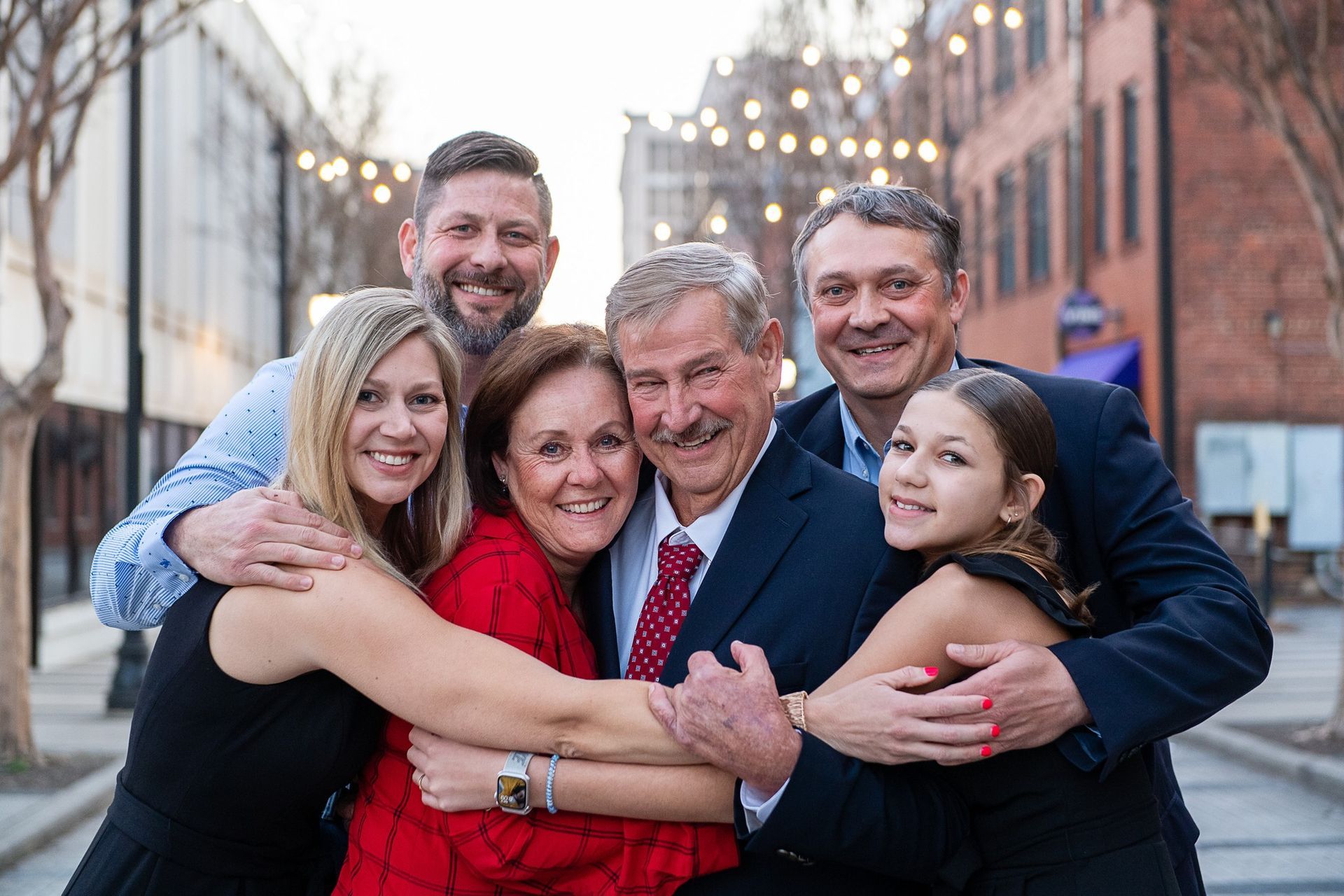 Matt with his family including Jim Raben his father who passed away