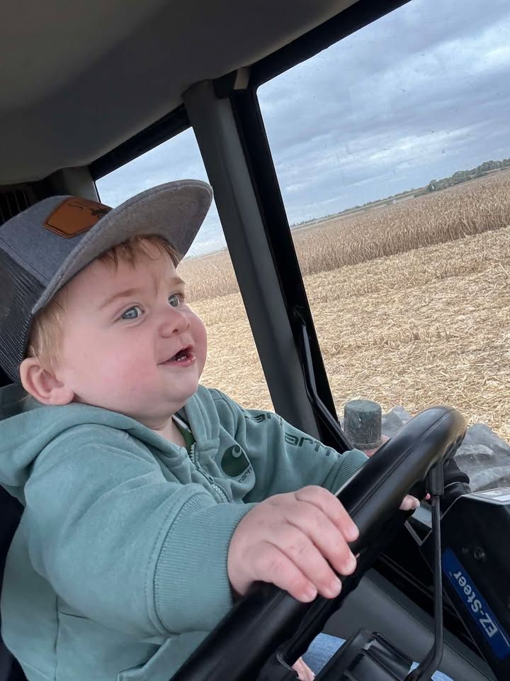 Stone Larson's first harvest