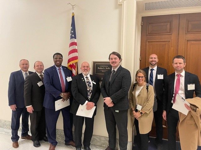 staff and volunteer board in dc hallway