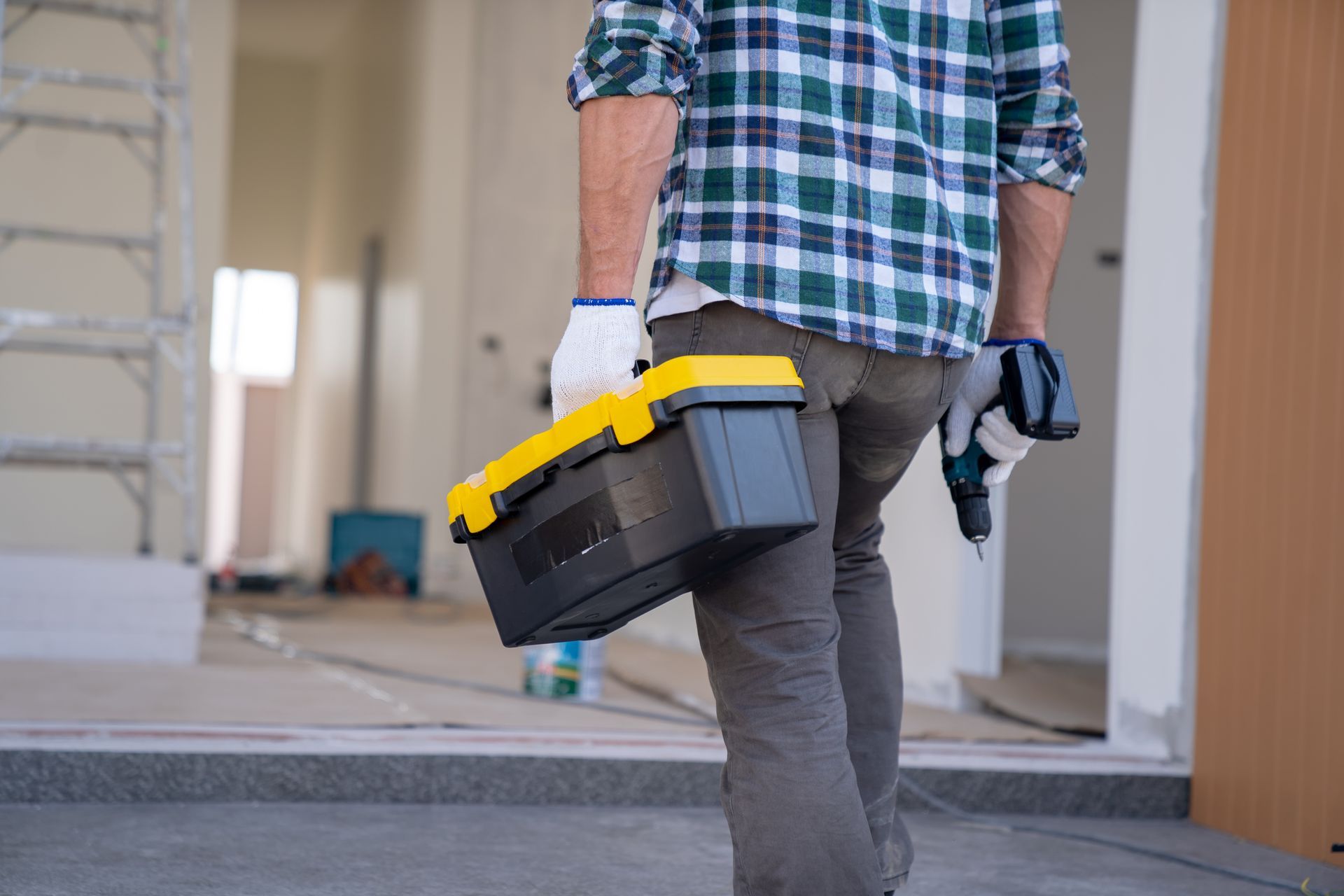 Handyman with tools