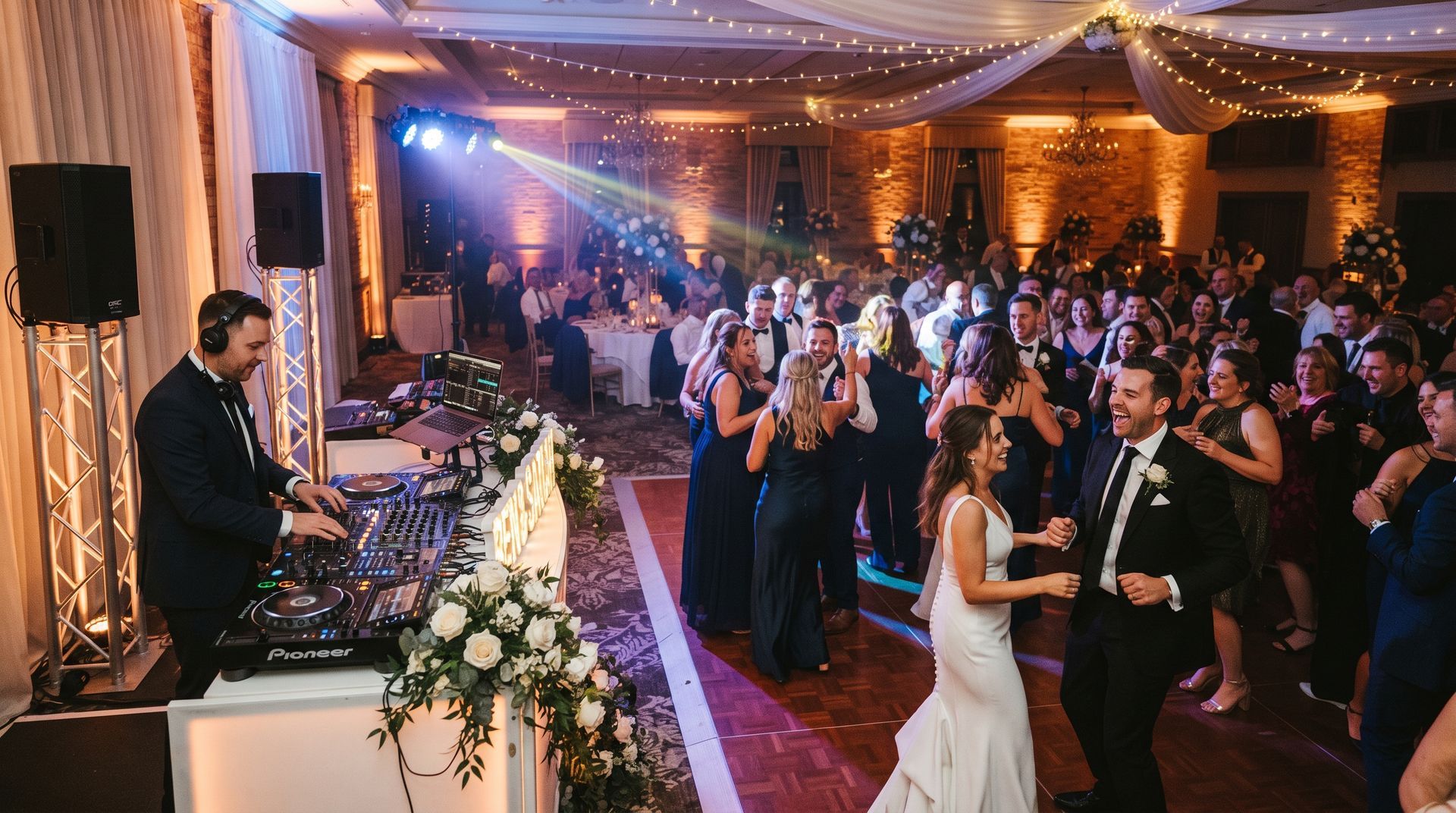 DJ packages PA for wedding reception entertainment