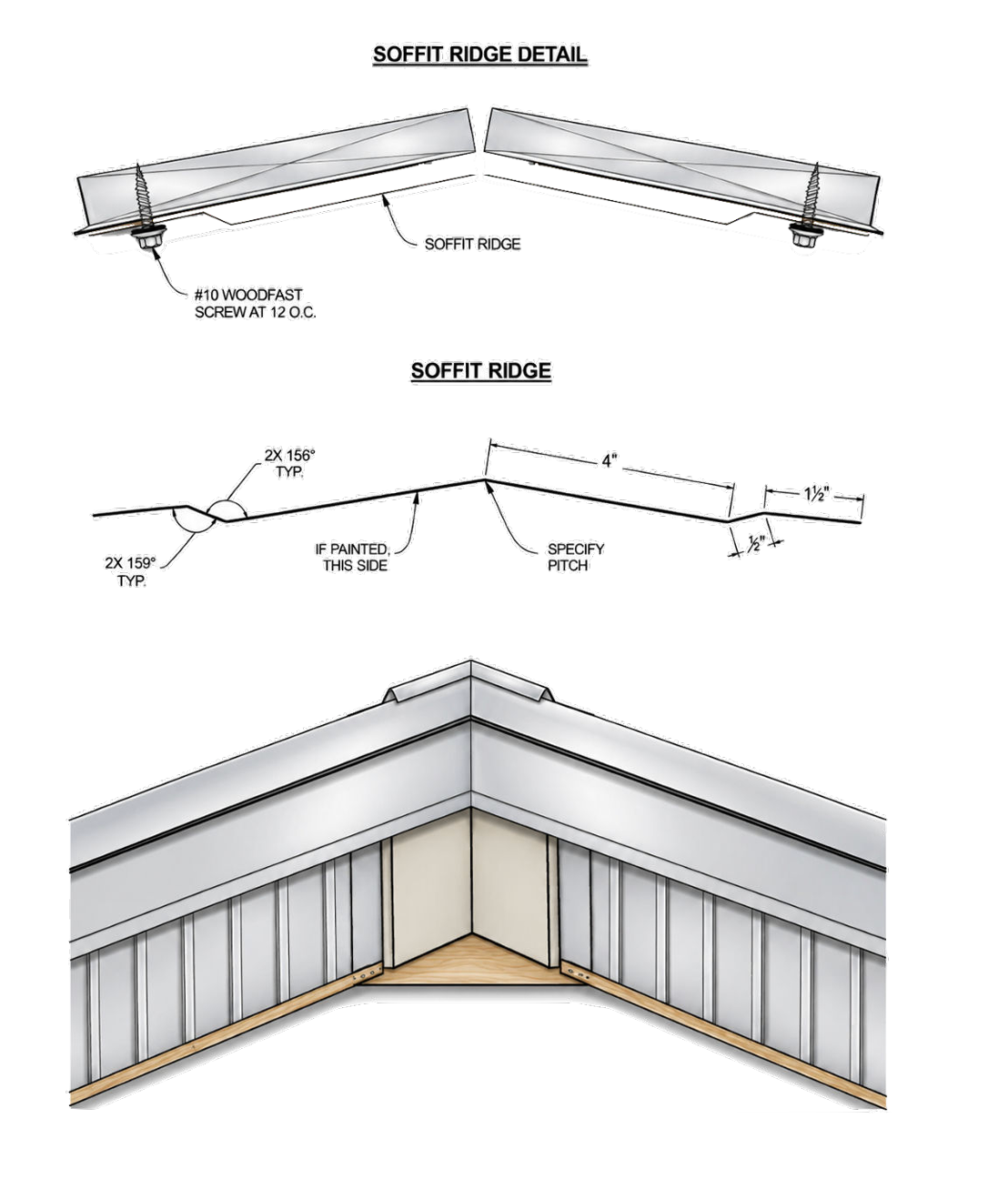 Soffit Range Diagrams - Corrugated