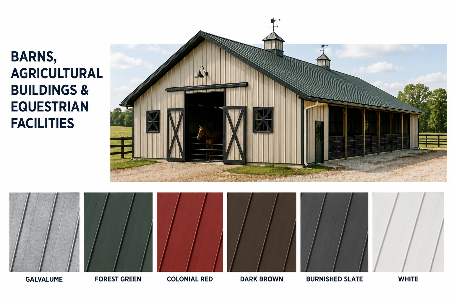 barn metal roofing colors