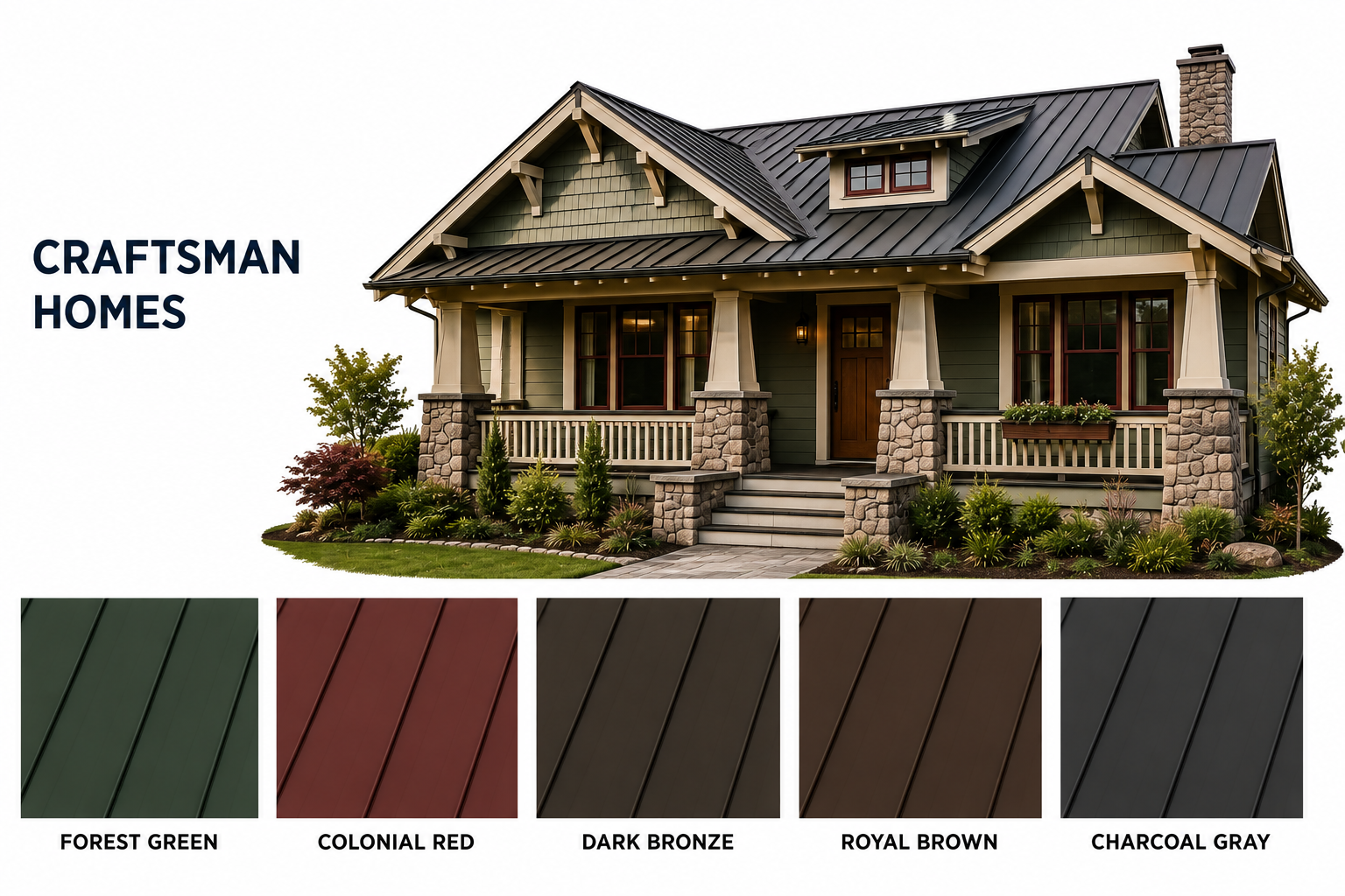 craftsman metal roofing colors