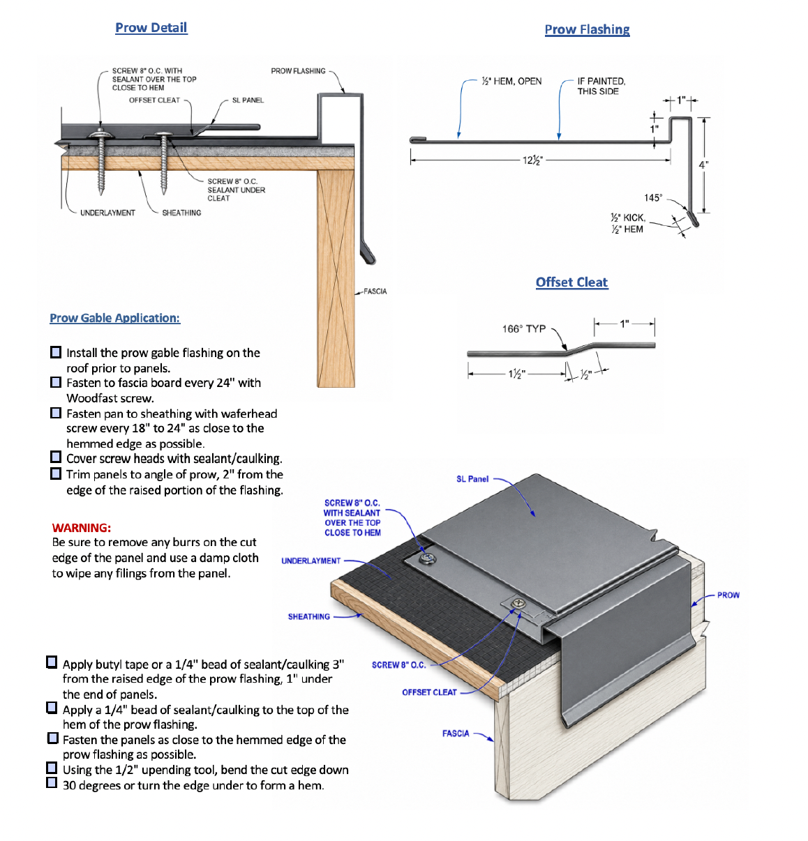 prow details and diagrams