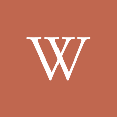 White letter “W” on a terracotta background.