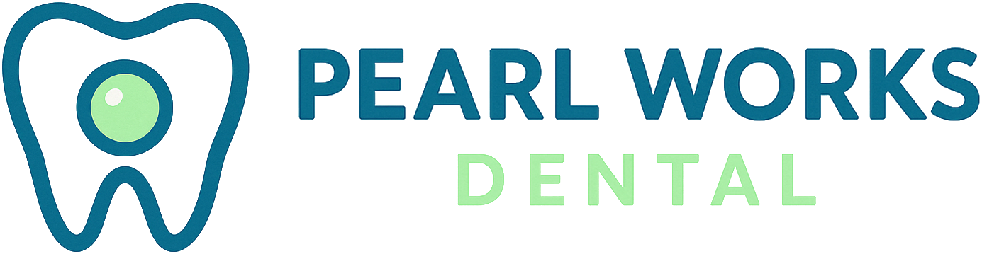 pearl works dental footer logo