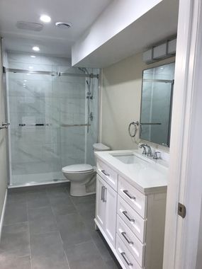 Completed Bathroom Renovation in North Oshawa